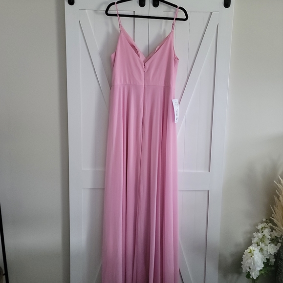 NWT Azazie Evalin Formal Dress | Size 14 Candy Pink - Picture 5 of 13